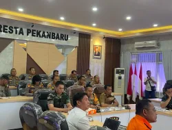 Kapolresta Pekanbaru Pimpin Rapat Eksternal Antisipasi Karlahut