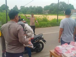 Kapolsek Rancabungur Pimpin Langsung Giat Pembagian Takjil Gratis Bersama Anggota Jajaran Polsek Rancabungur
