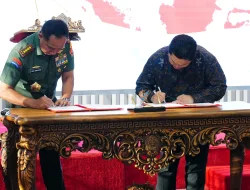 Pererat Kerjasama TNI dan Kementerian BUMN Tandatangani Nota Kesepahaman