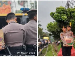 Sat Samapta Bersama Sat Binmas Polres Bogor Berbagi Kebaikan di Bulan Suci Ramadhan Bagikan Takjil Kepada Pengguna Jalan