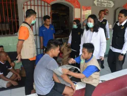Sidak Blok Hunian, Tim Satgas P4GN Rutan Bangil Kanwil Kemenkumham Jatim Lakukan Kontrol Blok Hunian dan Pemeriksaan Kesehatan