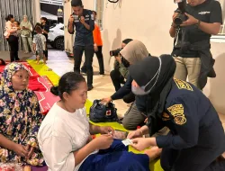 Polres Bogor Cepat Tanggap Bantu Korban Dampak Ledakan Bunker Gudang Peluru Kodam Jaya Gunung Putri Kabupaten Bogor Melalui Cek Kesehatan Dan Keluhan