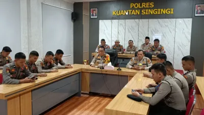 Binrohtal Virtual di Polres Kuansing: Persiapan Menyambut Ramadhan