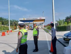 Satgas Kamseltibcarlantas OTR LK 2024 Lakukan Pengaturan dan Rekayasa Lalin