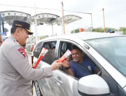 Jendral Bintang Dua, Turun Mengatur Lalu Lintas Arus Mudik di Tol Sungai Pinang Kampa