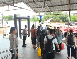 Subsatgas Banops Polairud Ops Ketupat LK 2024 Laksanakan Pemantauan Pemudik