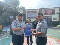 Setingkat Lebih Tinggi, Rutan Bangil Kanwil Kemenkumham Jatim Gelar Apel Pagi dan Penyematan Kenaikan Pangkat Kepada Pegawai