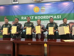 Dandim 0509 Kabupaten Bekasi Hadiri Rapat Koordinasi Lanjutan dan penandatanganan Perjanjian Kerjasama Pompanisasi di Provinsi Jawa Barat