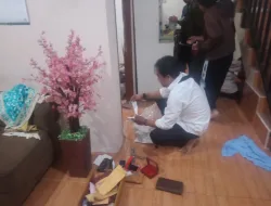 Kapolsek Ciomas Bersama Team Identifikasi Laksanakan Olah TKP Terjadinya Tindak Pidana Pencurian
