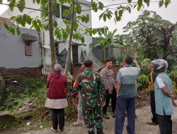 Polsek Ciomas Bersama Instansi Terkait Lakukan Pengecekan Terkait Bencana Longsor Melanda Perumahan Nuansa Asri Laladon di Ciomas Bogor