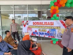 Sat Binmas Polres Kampar Gencar Sosialisasi Penerimaan Polri TA 2024