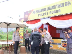 Kapolres Bogor Lakukan Pengecekan Pospam Wilayah Hukum Polres Bogor  Jelang Lebaran