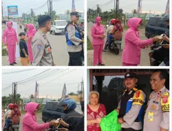 Kapolsek Rancabungur Bersama Ketua Ranting Bhayangkari Rancabungur Lakukan Giat Peduli Warga dan Berbagi Takjil