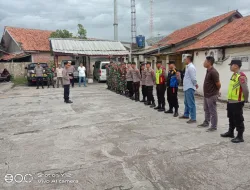Polsek Cigudeg Bersama Unsur Terkait Laksanakan Apel Gabungan Dalam Rangka Menjelang Pengamanan Malam Takbiran 2024