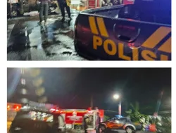 Polsek Cibungbulang Lakukan Olah TKP Terkait Kendaraan  Yang Terbakar di Depan Perumahan Mulia Land Bogor