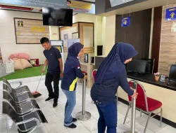 Sabtu Bersih, Rutan Bangil Kanwil Kemenkumham Jatim Laksanakan Bersih-bersih Pasca Kunjungan Lebaran