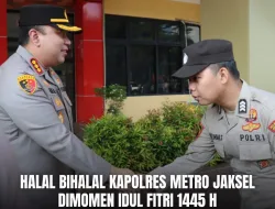 Apel Pagi dan Halal Bihalal Polres Metro Jakarta Selatan Bersama Anggota
