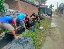 Persoalan Saluran Drainase Langkah Karya Bakti Di Ambil Oleh Babinsa