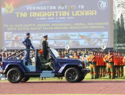 Panglima TNI Pimpin Upacara HUT Ke-78 TNI AU
