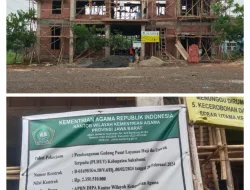 Lpi Soroti Proyek Pembangunan Gedung Milik Kemenag Provinsi Jawa barat, Diduga Keras Pelaksana Langgar K3 dan Gunakan Material Tidak Sesuai Spek