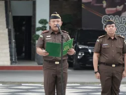 Wakajati Riau Menjadi Penerima Apel Kerja Pagi