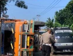 Kecelakaan Tunggal Truk Tronton di Parung Panjang, Polsek Parung Panjang dan Unit Laka Lantas Polres Bogor Lakukan Penanganan Dan Tidak Menimbulkan Korban Jiwa