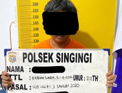Polsek Singingi Ungkap Tindak Pidana Penambangan Emas Tanpa Izin, Satu Pelaku Diamankan