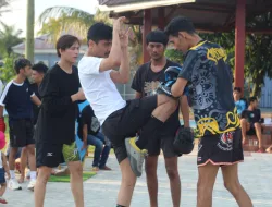 Hulubalang Selatan Asykar Theking Gelar Latihan Muaythai di Lanud Roesmin Nurjadin