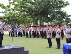Kapolres Pelalawan Pimpin Upacara Pelantikan dan Serah Terima Jabatan Kapolsek Jajaran Polres Pelalawan