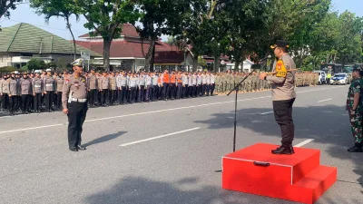 Pimpin Apel Pengamanan Kegiatan Apeksi – BBI/BBWI, Kombes Jeki Tegaskan Beberapa Hal