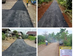 Desa Damaraja Kecamatan Warungkiara Realisasikan DD Tahun Anggaran 2024 Bidang Pembangunan, Dengan Pengaspalan Jalan Usaha Tani
