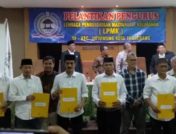 Pelantikan Pengurus LPM Kelurahan Se – Kecamatan Jatiuwung Kota Tangerang