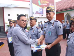 PENAMBAHAN ENERGI BARU DI SATUAN KERJA KEMENKUMHAM BANTEN, KALAPAS CILEGON HADIRI SERAH TERIMA CPNS