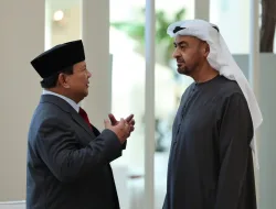 Menhan Prabowo Kunjungi Presiden MBZ di UEA, Bahas Kerja Sama Pertahanan dan Isu Internasional
