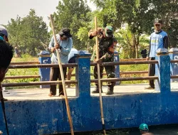 Cegah Tumpukan Sampah dan Eceng Gondok Babinsa Berjibaku Bersama Warga