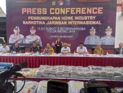 Polda Metro Jaya Berhasil Ungkap Home Industry Narkoba Jenis Tablet Pil PCC