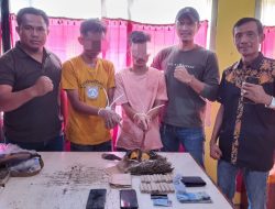 Dua Pelaku Narkoba Ganja Kering Ditangkap di Rumah Kontrakkan di Kelurahan Lipat Kain