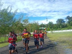 Kodim 1715/Yahukimo Melakukan Uji Kesegaran Jasmani Kepada Prajurit