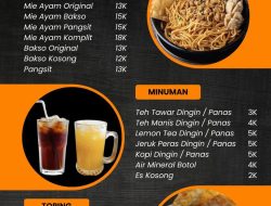Kuliner Terkini… Mie Ayam dan Bakso Berkah Nayya