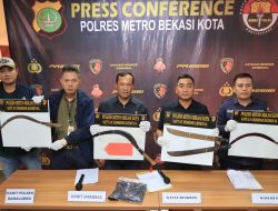 Polres Metro Bekasi Kota Mengamankan 11 Remaja Yang Terlibat Aksi Tawuran