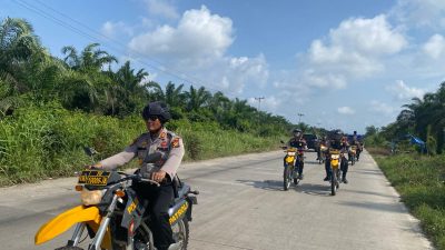 Pastikan Situasi Kamtibmas Aman, Polres Pelalawan Gelar Patroli Cipta Kondisi Jelang Kunjungan Presiden Republik Indonesia ke Provinsi Riau