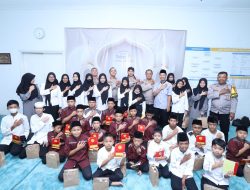 Sambut Hari Anak International, Kapolsek Mampang Kunjungi Rumah Yatim