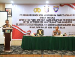 Penutupan Pelatihan Awak Satkamling Riau, Siap Jaga Keamanan Jelang Pilgubri 2024