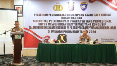 Penutupan Pelatihan Awak Satkamling Riau, Siap Jaga Keamanan Jelang Pilgubri 2024