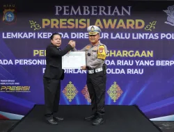 Dirlantas Polda Riau Raih Presisi Award dari Lemkapi