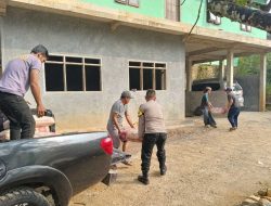 Kyai Asep : Terimakasih Pak Kapolres Lebak Atas Bantuan Semen Semoga Berkah