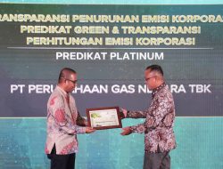 PGN Berhasil Turunkan Emisi 598,39 Ton CO2 eq Sepanjang 2023