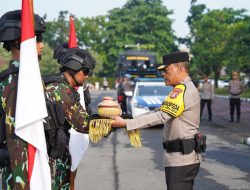 Pelepasan Tim Pengambilan Air Suci Pemuliaan Nilai-Nilai Tribrata Dalam Rangka Hut Bhayangkara Ke-78 Tahun 2024