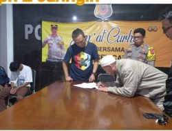 Polsek Caringin Fasilitasi Dalam Hal Mediasi Kasus Perkelahian Pelajar Yang Viral di Media Sosial