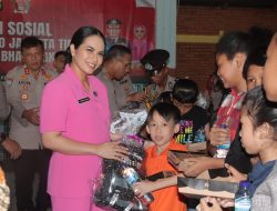 Sambut HUT Bhayangkara Ke-78 Bakti Sosial Polrestro Jaktim Bersama Bhayangkari ke Yayasan Panti Sosial Ria